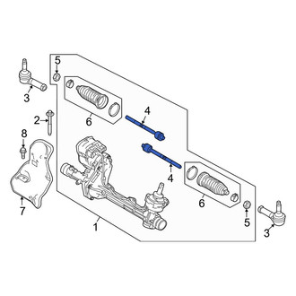 Ford OE - Inner Steering Tie Rod End