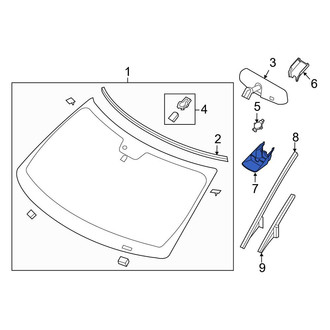 Ford OE - Front Lower Interior Rear View Mirror Cover