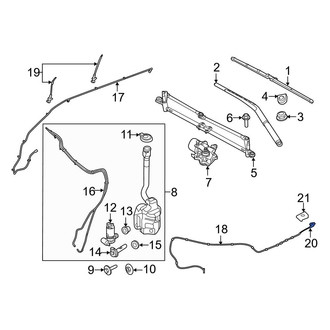 Ford OE - Front Headlight Washer Nozzle