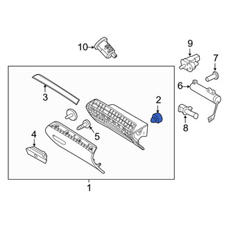 Ford OE - Front Glove Box Door Bumper