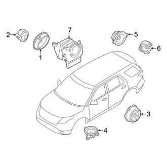 Ford OE - Instrument Panel - Sound System (Speakers)