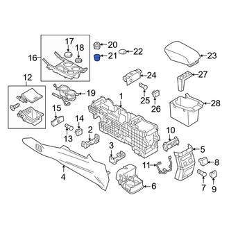Ford OE - Rear Console Cup Holder
