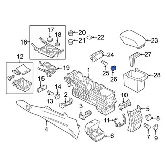 Ford OE - Front 12 Volt Accessory Power Outlet Cover