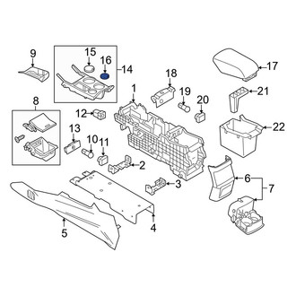 Ford OE - Automatic Transmission Shift Cover Plate Cap