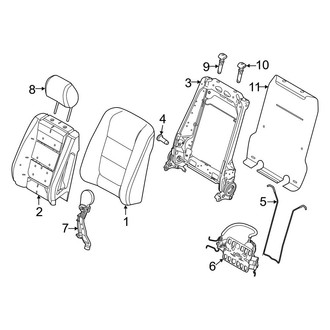 Ford OE - Seats & Tracks - Front Seat Components (Seat Back)