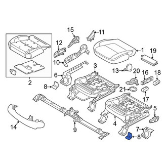 Ford OE - Seat Track Cover Cap