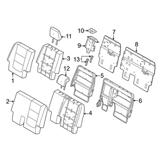 Ford OE - Seats & Tracks - Second Row Seats (Seat Back, W/O Armrest)