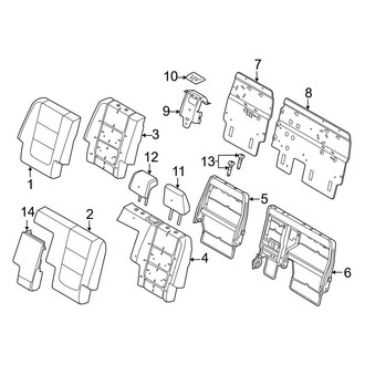 Ford OE - Seats & Tracks - Second Row Seats (60/40 Seat, With Armrest Seat Back)