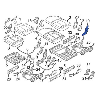Ford OE - Center Left Outer Folding Seat Latch