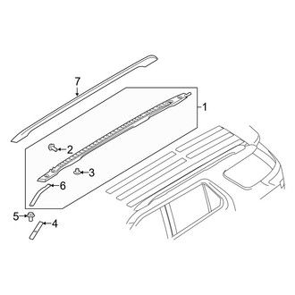 Ford OE - Roof Trim (W/O Sunroof)