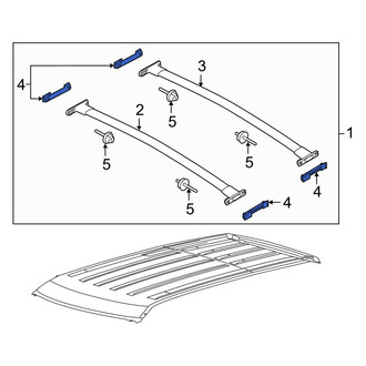 Ford OE - Right Roof Luggage Carrier Side Rail Bracket