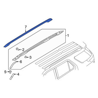 Ford OE - Rear Left Roof Rack Cover