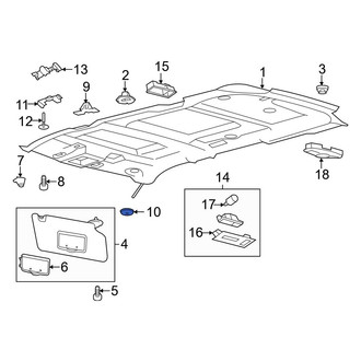 Ford OE - Sun Visor Holder Cap