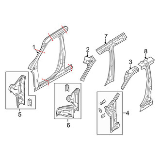Ford OE - Pillars, Rocker & Floor - Center Pillar