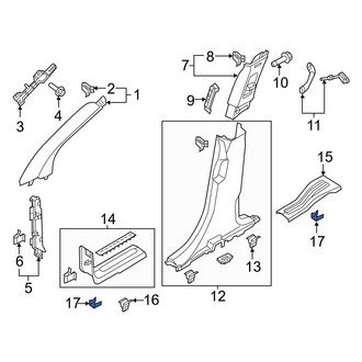 Ford OE - Door Sill Plate Clip