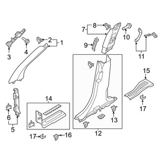 Ford OE - Pillars, Rocker & Floor - Interior Trim