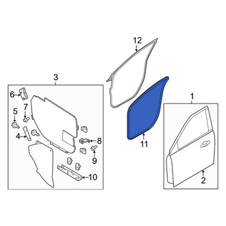 Ford OE - Front Inner Door Seal