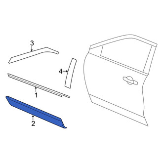 Ford OE - Front Left Door Molding