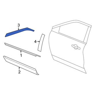 Ford OE - Front Left Black Out Tape