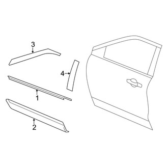 Ford OE - Front Door - Exterior Trim