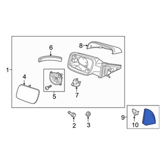Ford OE - Front Right Door Mirror Trim Ring