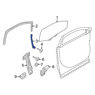 Ford OE - Front Left Window Regulator Guide