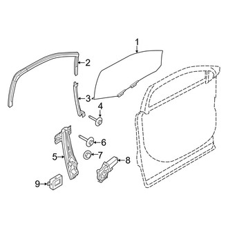 Ford OE - Front Door - Glass & Hardware