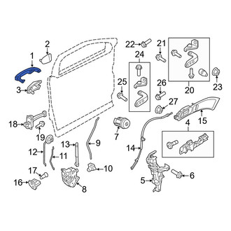 Ford OE - Front Outer Exterior Door Handle