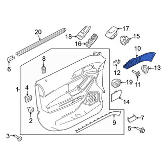 Ford OE - Rear Right Inner Interior Door Handle