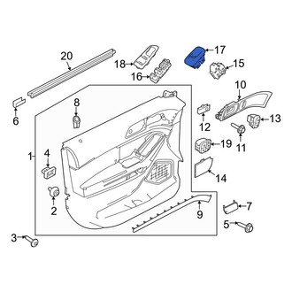 Ford OE - Front Left Door Window Switch Bezel