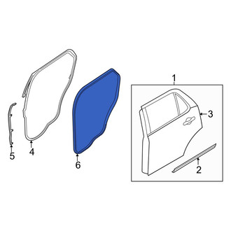 Ford OE - Rear Inner Door Seal
