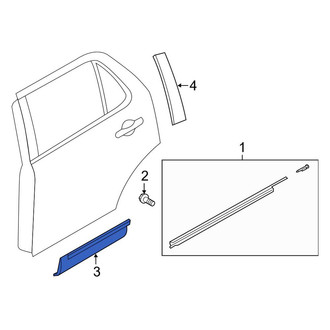 Ford OE - Front Left Door Molding