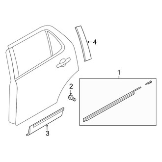 Ford OE - Rear Door - Exterior Trim