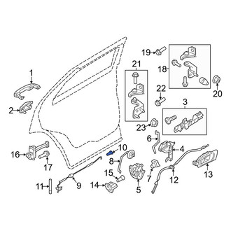 Ford OE - Rear Door Lock Knob