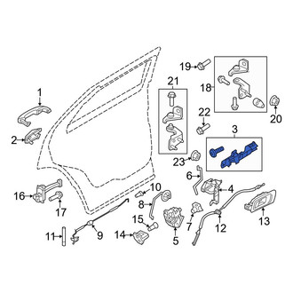 Ford OE - Rear Left Exterior Door Handle Base