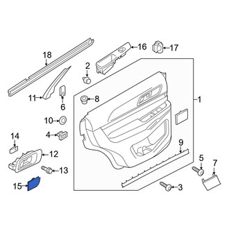 Ford OE - Rear Right Door Panel Insert