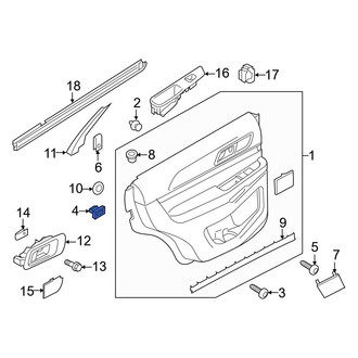 Ford OE - Door Interior Trim Panel Nut