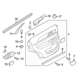 Ford OE - Rear Door - Interior Trim