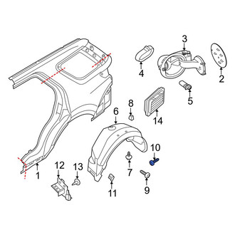Ford OE - Bumper Cover Screw