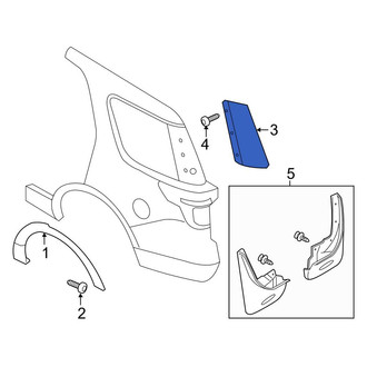 Ford OE - Right Body D-Pillar Molding