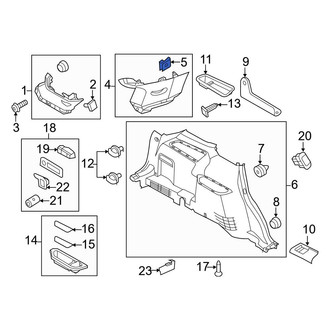 Ford OE - Kick Panel Retainer
