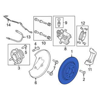 Ford OE - Rear Disc Brake Rotor
