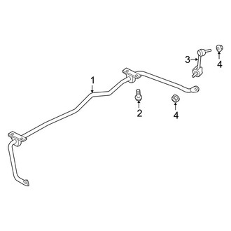 Ford OE - Rear Suspension - Stabilizer Bar & Components (FWD)