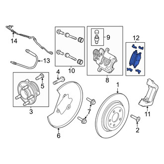 Ford OE - Rear Disc Brake Pad Set