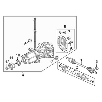 Ford OE - Rear Suspension - Axle Components
