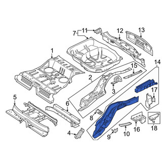 Ford OE - Rear Left Frame Side Member