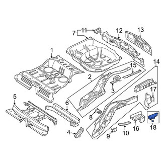 Ford OE - Right Floor Extension Seal
