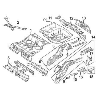Ford OE - Rear Body & Floor - Rear Floor & Rails