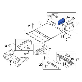 Ford OE - Rear Right Interior Quarter Panel Trim Panel Access Cover