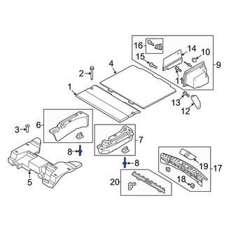 Ford OE - Floor Cover Panel Stud